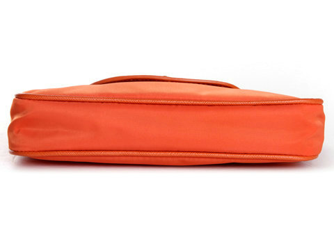 2014 Prada nylon tessuto saffiano wristlet BT0779 orange - Click Image to Close